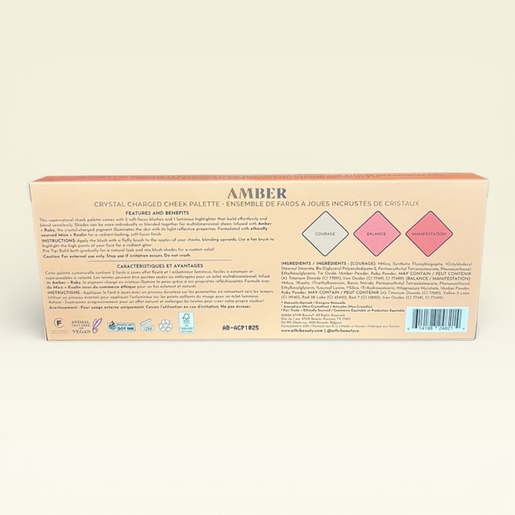 ATHR Beauty Crystal Charged Cheek Palette Amber NIB Makeup Blush Highlighter Y2K - Picture 4 of 7